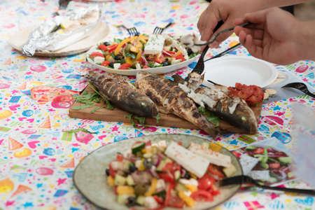 Catering in the outdoor summer park 1