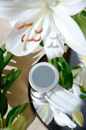 White tubes with cosmetic cream, health careの写真素材