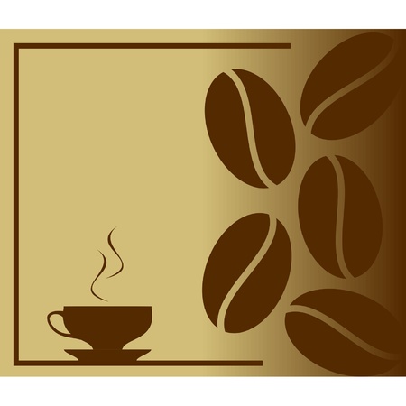 Steaming hot coffee in cup のイラスト素材