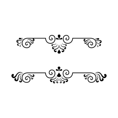 Set of elements decoration ornateのイラスト素材