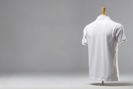 White t-shirt on a mannequin, 3d renderingの素材