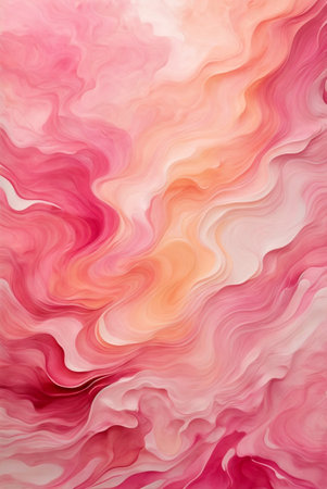 abstract background with red, pink and yellow swirls in waterの素材