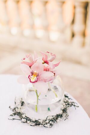 wedding bouquet and flower decoration. Fine art weddingの写真素材