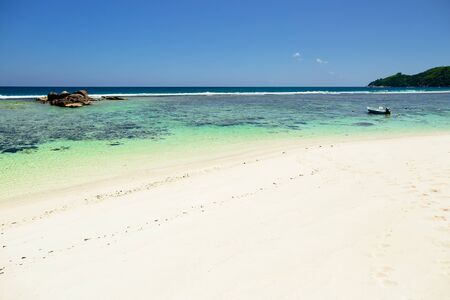 exotic tropical beach view. Seychelles, Anse Forbans.の写真素材