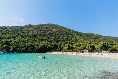 turquoise sea lagoon beachの写真素材