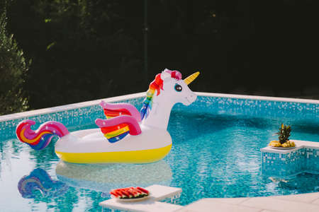 inflatable toy pool floating unicorn