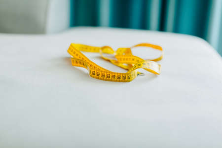 Measuring tape centimeter backgroundの写真素材