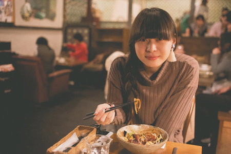 Women in the Cafeの写真素材