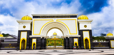 front view of istana negara, malaysia, 2017のeditorial素材