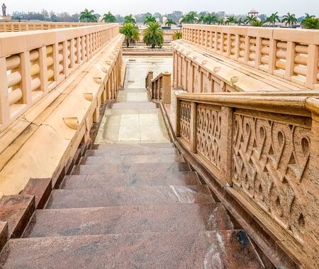 December 15.2019. The ambedkar memorial park of lucknow. It is a massive area of stonework in the...