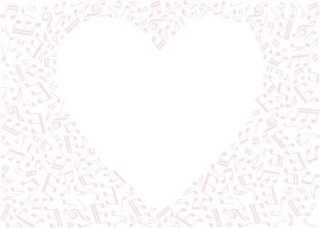 Musical note background image materialのイラスト素材