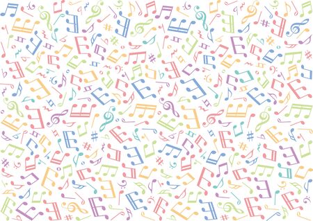 Musical note background image materialのイラスト素材