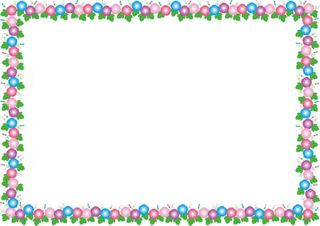 Morning glory flower background illustrationのイラスト素材