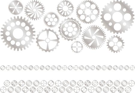 Gear one point illustration materialのイラスト素材