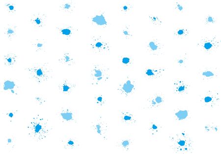 Image of water drops written with a brushのイラスト素材