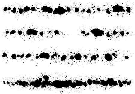 Image of water drops written with a brushのイラスト素材