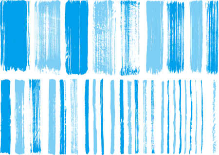 A collection of materials written with a brushのイラスト素材