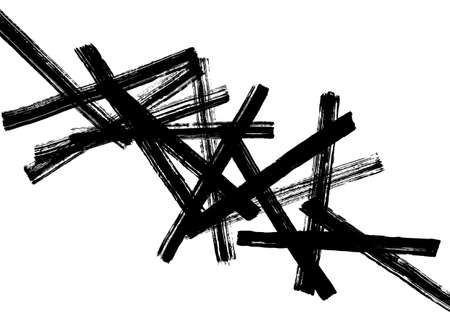 Background material written with a brush