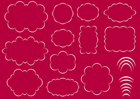 Frame of illustration material Collectionのイラスト素材