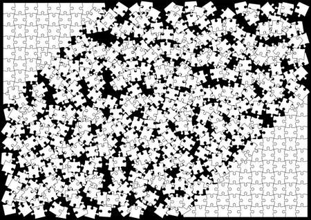 Jigsaw puzzle illustration background materialのイラスト素材