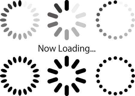 Loading of vector illustration materialのイラスト素材