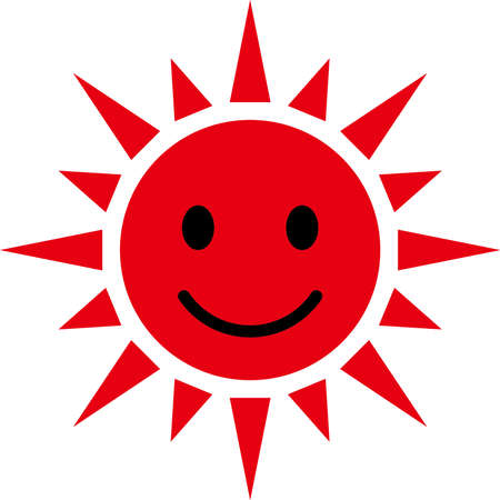 Illustration material of the sunのイラスト素材