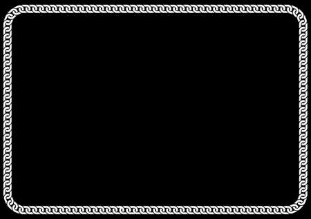 Chain vector frame illustration material