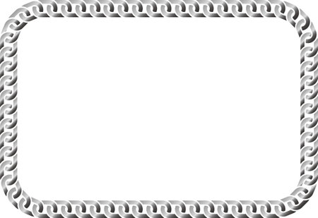 Chain vector frame illustration materialのイラスト素材