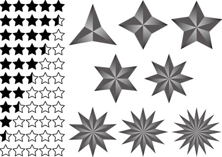 Illustration of star rating imageのイラスト素材