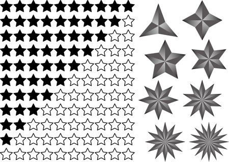 Illustration of star rating imageのイラスト素材