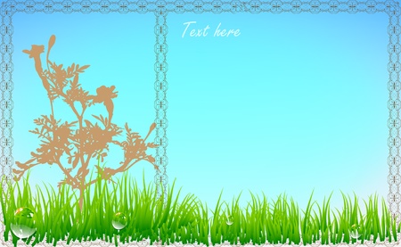 Gardens that take you to a message sent to someone のイラスト素材