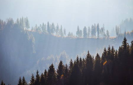 stormy weather in mountainsの写真素材
