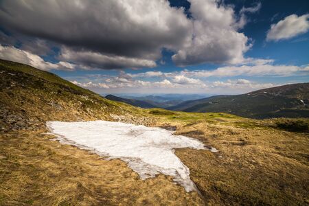 Beautiful mountains landscape in Carpathian. The Ukraineの写真素材