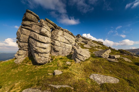 Beautiful mountains landscape in Carpathian. The Ukraineの写真素材