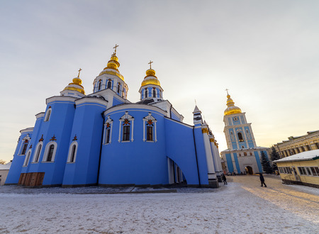 St. Michael's Golden-Domed Monastery - famous church in Kyiv, Ukraine.の写真素材