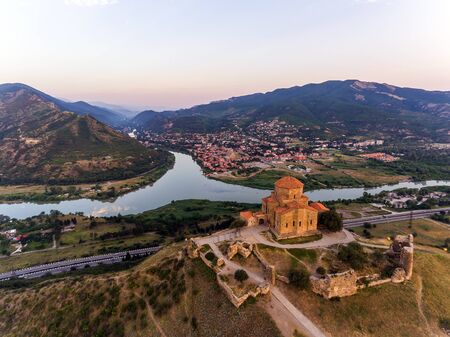 Jvary monastery near Mtskheta, Georgia.の写真素材