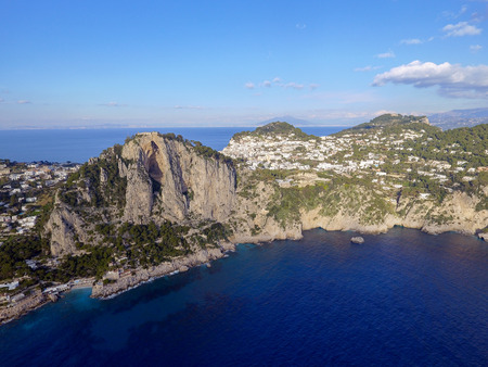 aerial view in Capri, Italyの写真素材