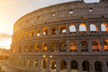 The Colosseum or Coliseum, Flavian Amphitheatre in Rome, Italy