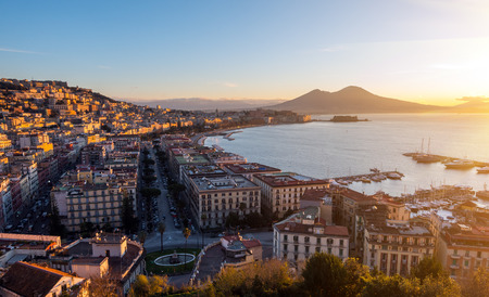 Aerial view of Naples. Italyの写真素材