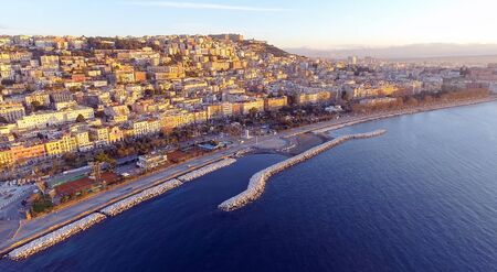 Naples, Italy. Aerial cityscape image of Naples, Campania, Italy during sunrise.の写真素材