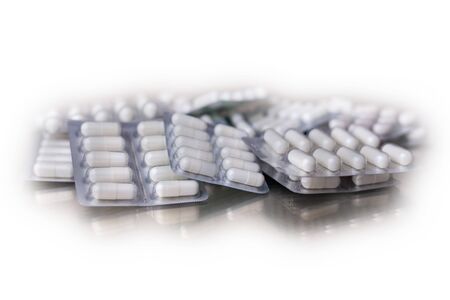 medicine tablet antibiotic pillsの写真素材
