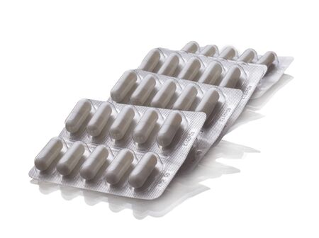 medicine tablet antibiotic pillsの写真素材