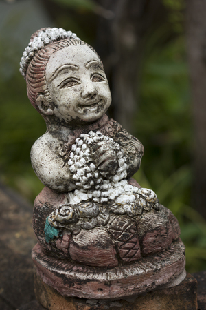 old model doll  For decorative wall temples or shrines inThailand の写真素材