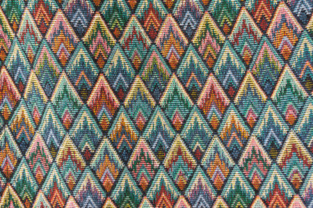 Pattern of fabric in Thailand is beautiful  It pattern of all old Thai people culture の写真素材