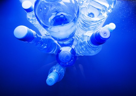 Bottles of waterの写真素材