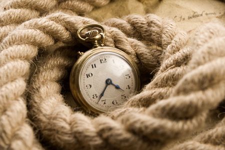 Old yellow letterの写真素材