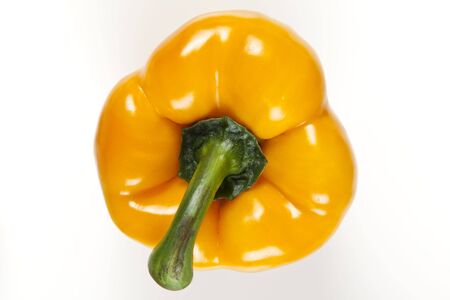 Yellow peppers isolated on a white background 