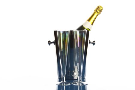 Cold champagneの写真素材