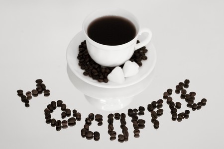 Cup of fresh coffee