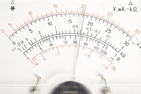 Electronic components on a schematic diagram background.の写真素材